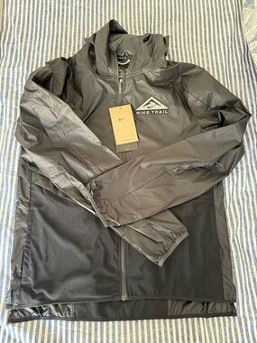 Nike Black Hooded Trail Utility Jacket